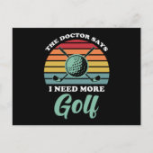 Carte Postale Golf Dire drôle (Devant)