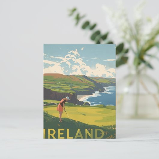 Carte Postale Golf d'Irlande (Debout devant)