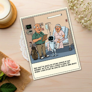 Carte Postale Golf Doctor Présente un Assistant Robotique pour u