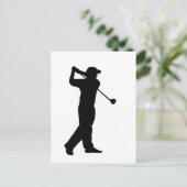 Carte Postale Golf Drive Silhouette (Debout devant)