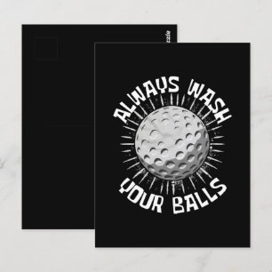 Carte Postale Golf-drole