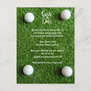 Carte Postale Golf Économisez la date : Golf-Theme Party Invitat
