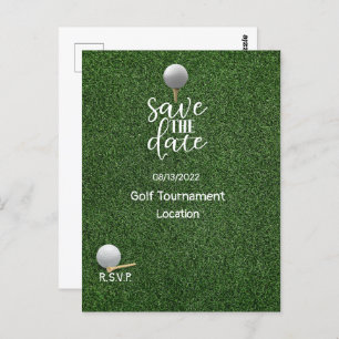 Carte Postale Golf Économisez la date pour le tournoi de golf Go
