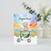 Carte Postale Golf Félicitations pour Baby Golfer It's Boy Card (Debout devant)