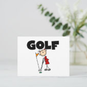 Carte Postale Golf FÉMININ (Debout devant)