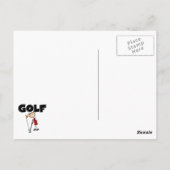 Carte Postale Golf FÉMININ (Dos)