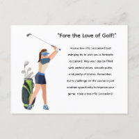 Golf Femme Golfeur est Golfing