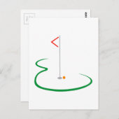 Carte Postale Golf Green (Devant / Derrière)