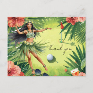 Carte Postale Golf Hawaï thématisé pour Hawaïen