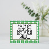 Carte Postale Golf il est temps de faire la fête (Debout devant)