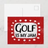 Carte postale Golf Is My Jam (Devant / Derrière)