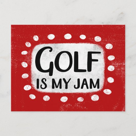 Carte postale Golf Is My Jam (Devant)