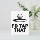 Carte Postale Golf - J'aimerais Appuyer (Debout devant)