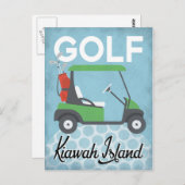 Carte Postale Golf Kiawah Island - Retro Vintage (Devant / Derrière)