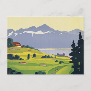 Carte Postale Golf Lausanne Suisse
