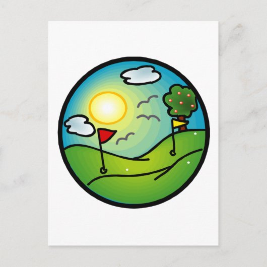 Carte Postale Golf Lover (Devant)