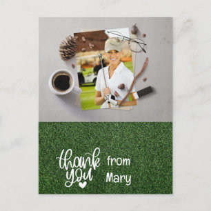 Carte Postale Golf Merci Créez votre propre golfeur photo