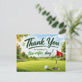 Carte Postale Golf Merci pour cette journée formidable (Debout devant)