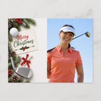 Golf Noël Créez votre propre photo golfeur