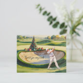 Carte Postale Golf Noël thème pour golfeur (Debout devant)