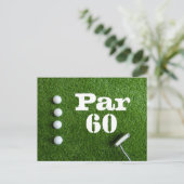Carte Postale Golf Par 60e anniversaire de golfeurs de soixante  (Debout devant)