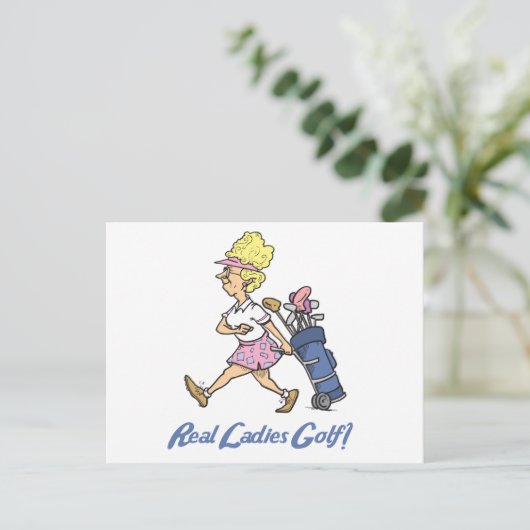 Carte Postale golf pour dames (Debout devant)