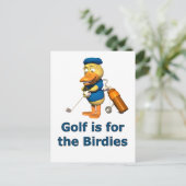 Carte Postale Golf pour les oiseaux (Debout devant)