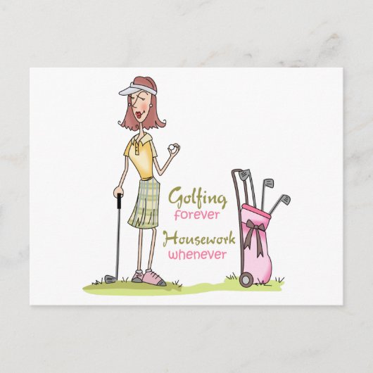 Carte Postale Golf pour toujours (Devant)