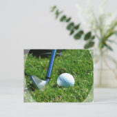 Carte postale Golf Putt (Debout devant)