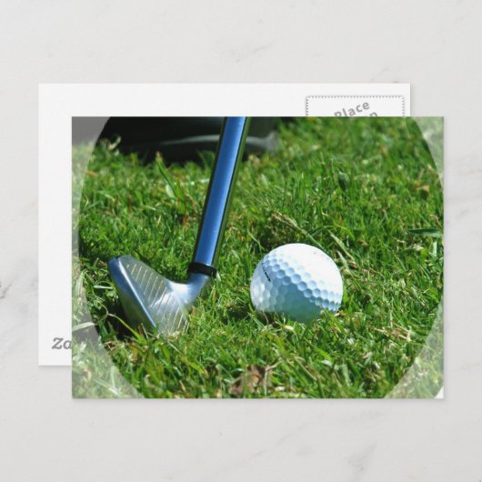 Carte postale Golf Putt (Devant / Derrière)