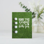 Carte Postale Golf Que le parcours soit avec vous  (Debout devant)