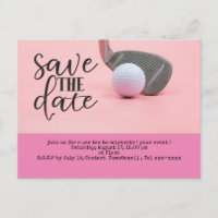Golf sauve la date avec balle de golf pour femme r