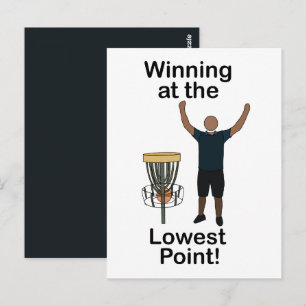 Carte Postale Golf sur disque gagnant au point le plus bas Anniv