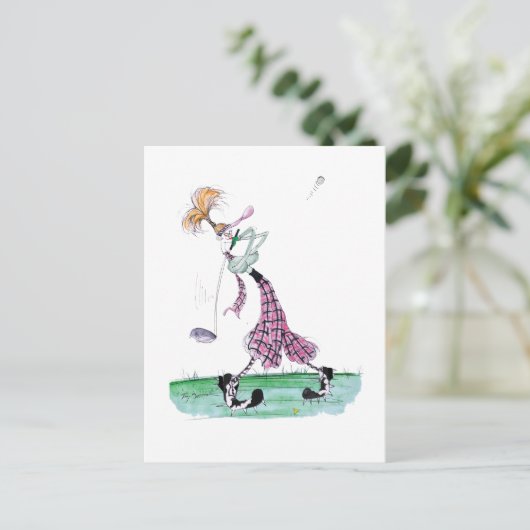 Carte Postale golf swing complet, tony fernandes (Debout devant)