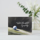 Carte Postale Golf sympathie « Avec nos sincères condoléances. » (Debout devant)