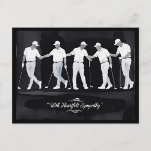 Carte Postale Golf sympathie « Avec une profonde sympathie. »
