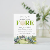 Carte Postale Golf Tournez à l'avant-garde 4e anniversaire (Debout devant)