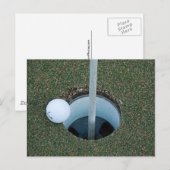 Carte Postale golf ... un jeu de pouces (Devant / Derrière)