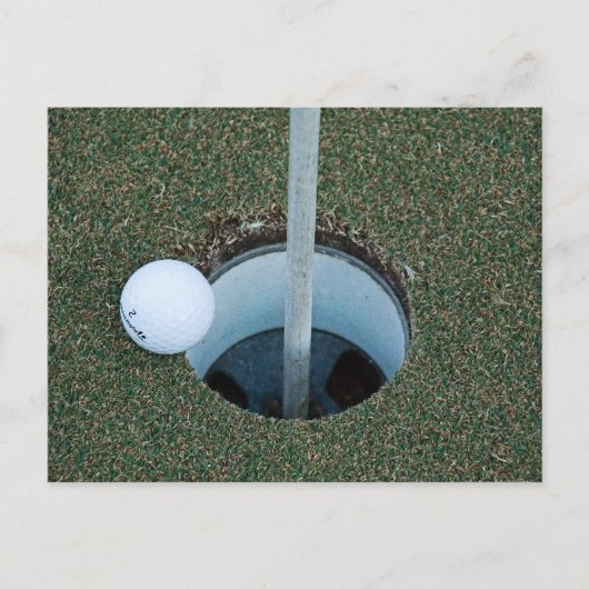 Carte Postale golf ... un jeu de pouces (Devant)