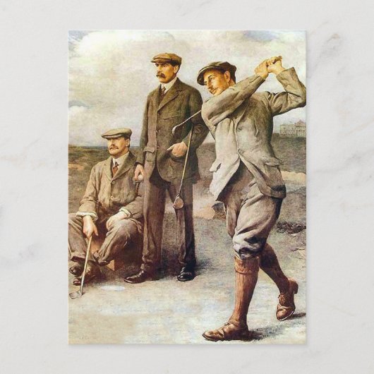 Carte Postale Golf vintage (Devant)