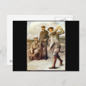 Carte Postale Golf vintage (Devant / Derrière)