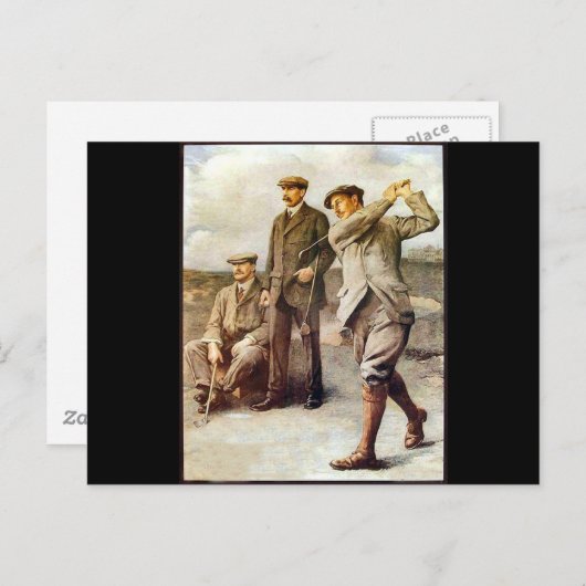 Carte Postale Golf vintage (Devant / Derrière)