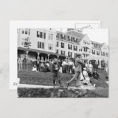 Carte Postale Golf vintage, années 1890 (Devant / Derrière)