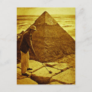 Carte Postale Golf vintage aux Pyramides