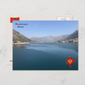 Carte Postale Golfe de Kotor, Monténégro (Devant / Derrière)