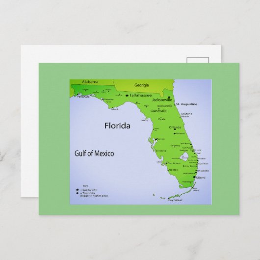 CARTE POSTALE GOLFE DU MEXIQUE (Devant / Derrière)