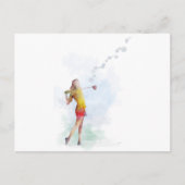 CARTE POSTALE GOLFER (Devant)