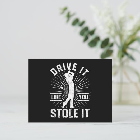 Carte Postale Golfer Golfing Lance Comme Vous (Debout devant)