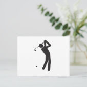 Carte Postale Golfer-T (Debout devant)