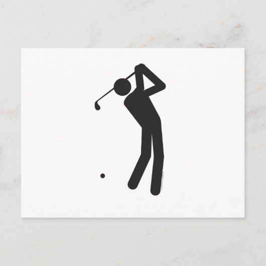 Carte Postale Golfer-T (Devant)